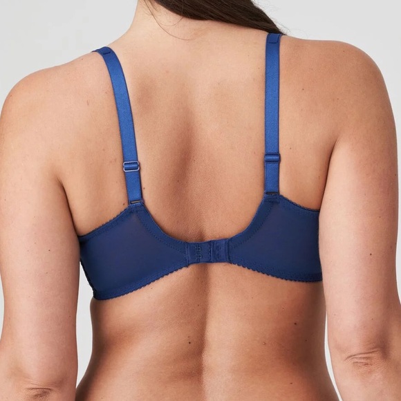 Blue glitter Prima Donna lace bra - size UK 32 F - Picture 3 of 5